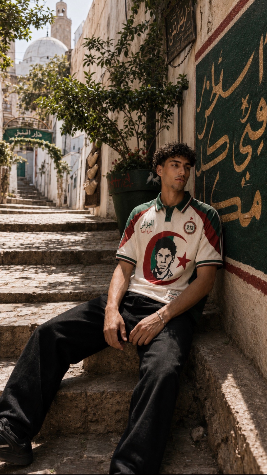 Pantalon Casbah — Coupe Large Écru — DZIRI