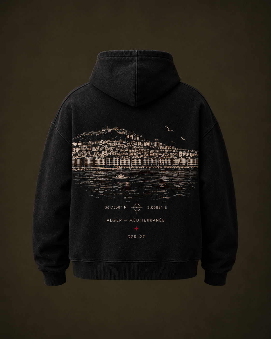 DZR27-003 Rive Hoodie — collection Hiver 2027 DZIRI